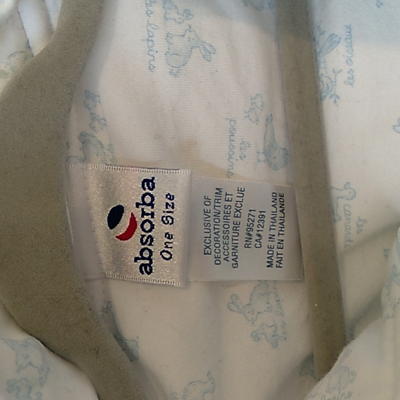 Gorgeous absorba light blue Baby bunting zipper and button closure with hood - Picture 9 of 9